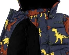 Name It dark sapphire dino puffer vinterjakke